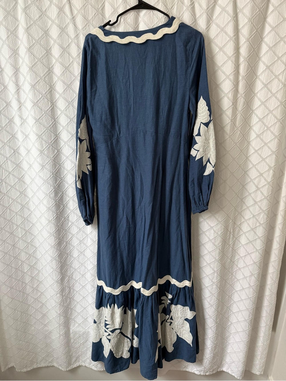 BNWT — Farm Rio Embroidered Long Sleeve Dress — Sz M - Picture 9 of 10